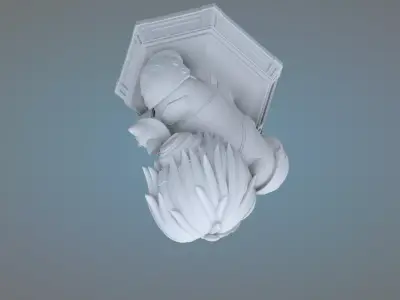 High-Detail Character Asset with Mini Fox PM-52 3D print model