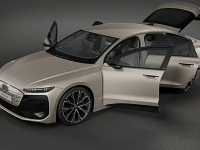 2025 Audi A6 Sportback e-tron 3D model purchase