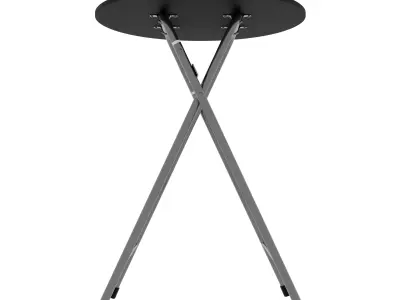 Folding round table  Free 3D model