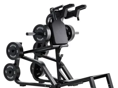 HyperLever V-Squat Kniebeugemaschine 3D model