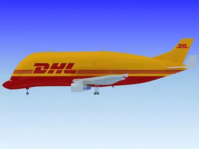 DHL Large Airbus  3D model