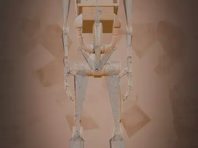 B1 model battle droid 3D model