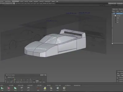 Ferrari F40 With teorical for complete the series of tutorial 3D model