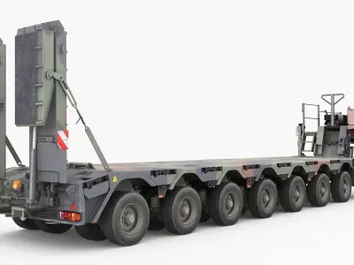 SaAnh 70t Military semi-trailer 3D model