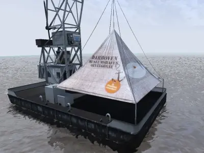 Floating crane Karl Friedrich Steen 3d model Low-poly 3D model