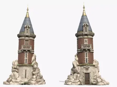 Tower Palace 3D model