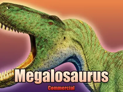 Megalosaurus Single Seat Commercial 3D model