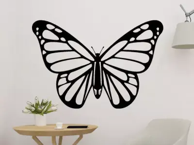Butterfly 2D Decor 3D print model