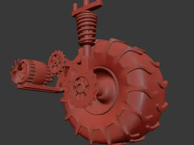 Wheel Rough Engine 3D model