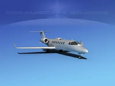 LearJet 45 Bare Metal 3D model