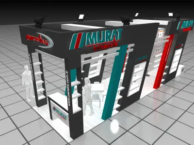 Exhibition Stand - ST0050 3D model