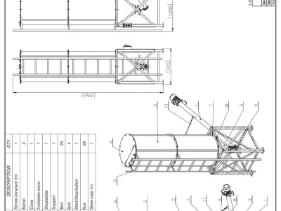WG 4006 - STL Grain silo - 12 3D model