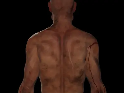 Fantasy Realistic Old Street Fighter 3D Model   Low-poly 3D model