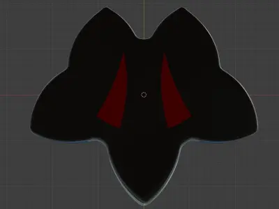 Concept Spaceship Low-poly 3D model