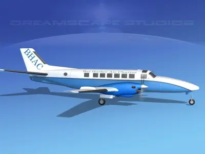 Beechcraft B99 Bar Harbor 3D model