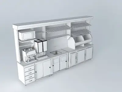 Kit118 Desk wall by Alex Marques Free 3D model