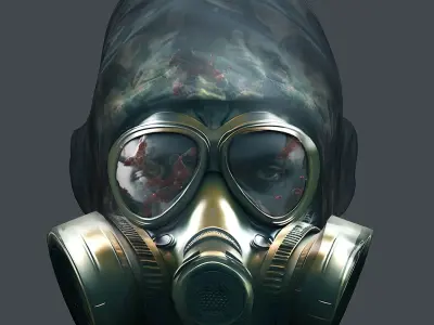 Helmet 3d model military combat Military Low-poly VR Low-poly 3D model