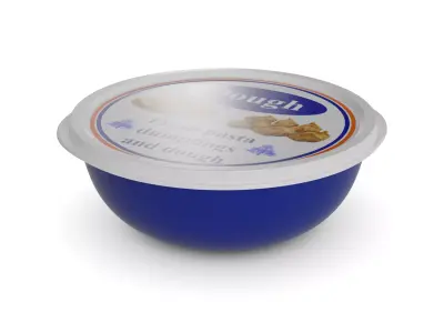 Fresh pasta dumplings and dough Dough 3D model