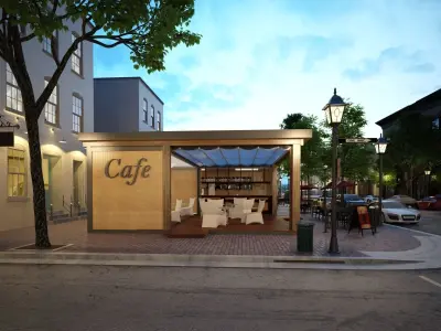 Restaurant teahouse cafe 3D model