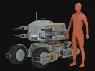 UGV Concept-2-Grey 3D model