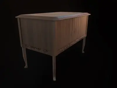 Low Poly Night Stand PBR Free low-poly 3D model