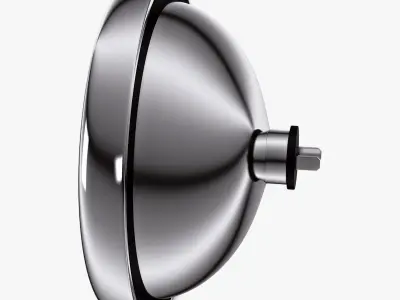 Classic Round Headlight v 2 3D model