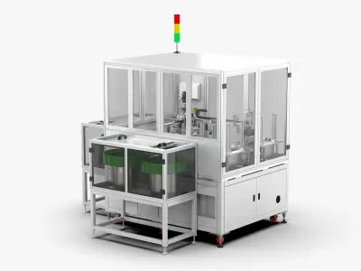 Automatic Spring Distribution and Assembly Swinging Machine 3D model