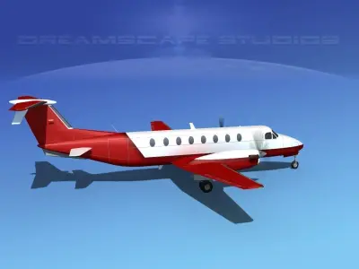 Beechcraft 1900C V17 3D model