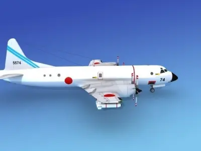 Lockheed P-3 Orion JDF 2 3D model