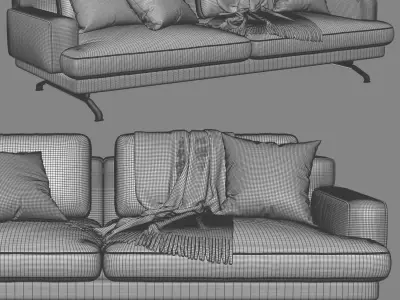 Lemamobili Mustique 2 Seats Sofa Free 3D model