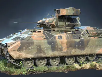 M2 Bradley Game Ready Low-poly 3D model