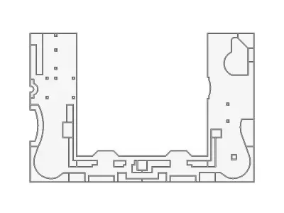 Commercial Interior Sketch - 7001-7500 SF - Xactimate 3D model