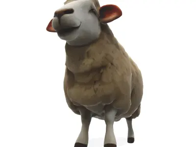 Woolly the Stylized Sheep 3D model