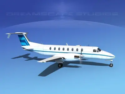 Beechcraft B1900C V02 3D model