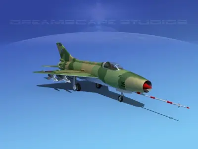 MIG-21 Fishbed V10 3D model