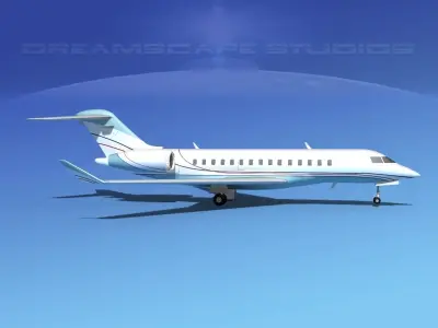 Bombardier Global 5000 V05 3D model