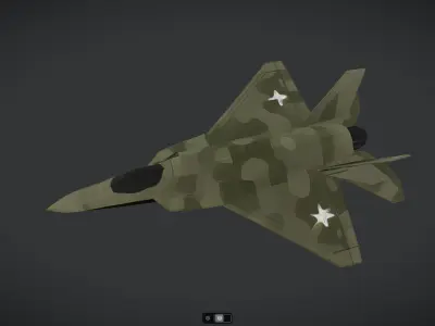 Spacecraft Jet aircraft plane 3dmodel 11 3D model