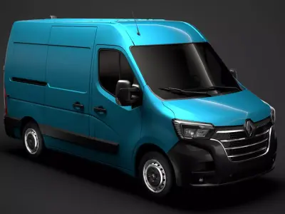 Renault Master L1H2 Van 2020 3D model