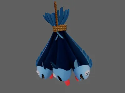  Slippery Fish Low-poly 3D model