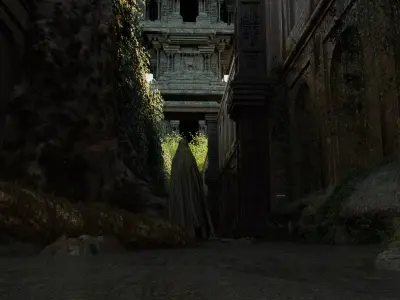 Eclipse Sanctum Temple Scene blend 3D model