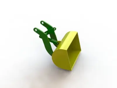 parts of digger 3D print model