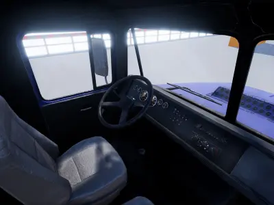 Dump Truck Low-poly 3D model