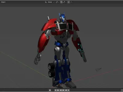 Optimus Prime TFP Low-poly 3D model