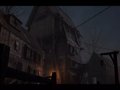 Dark Medieval Environment Megapack Low-poly 3D model