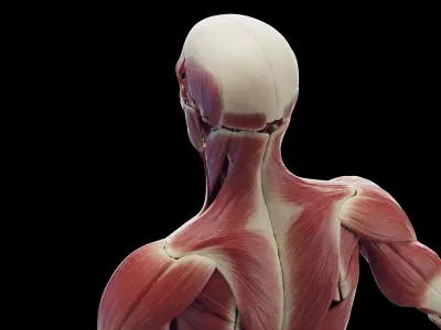 Human Male Muscles Static 3D model