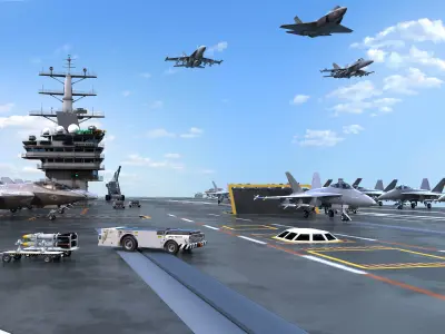 Aircraft Carrier CVN76 USS Ronald Reagan 3D model