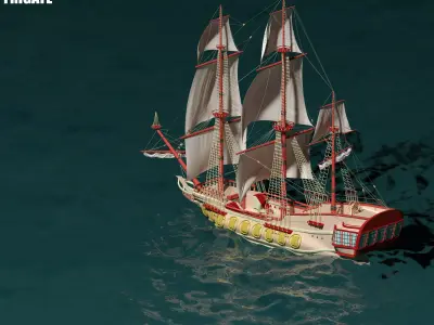 Fregate - Shtandart Eagle Free 3D model