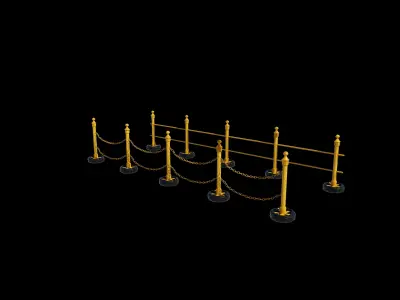 Steel Barriers 3D model