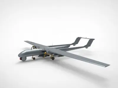 TAI Anka Turkish Drone UAV 3D model