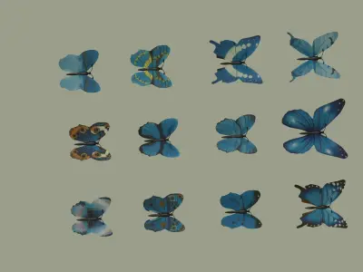 Butterflies 3D model